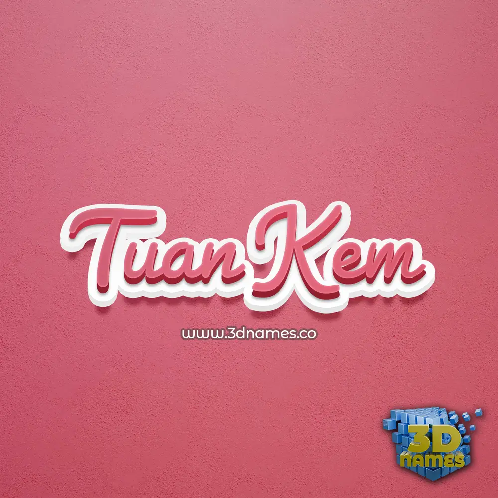 tuan kem in Red Scribble style - 3D name wallpaper tuan kem in Red Scribble style - 3D name wallpaper