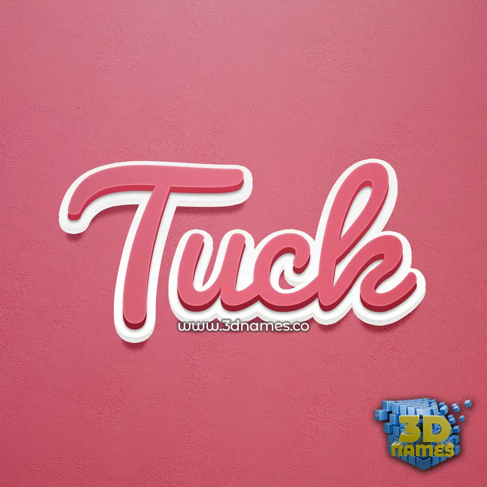 tuck in Red Scribble style - 3D name wallpaper tuck in Red Scribble style - 3D name wallpaper