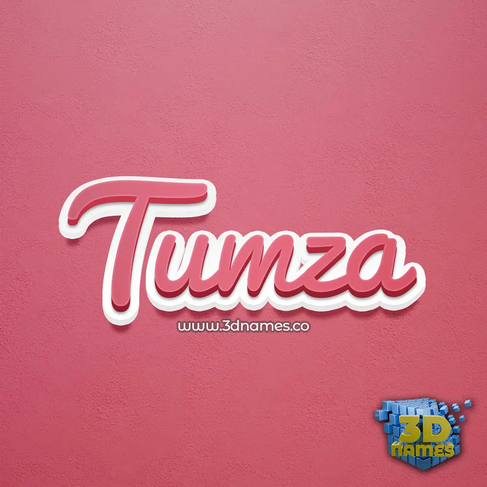 tumza in Red Scribble style - 3D name wallpaper tumza in Red Scribble style - 3D name wallpaper