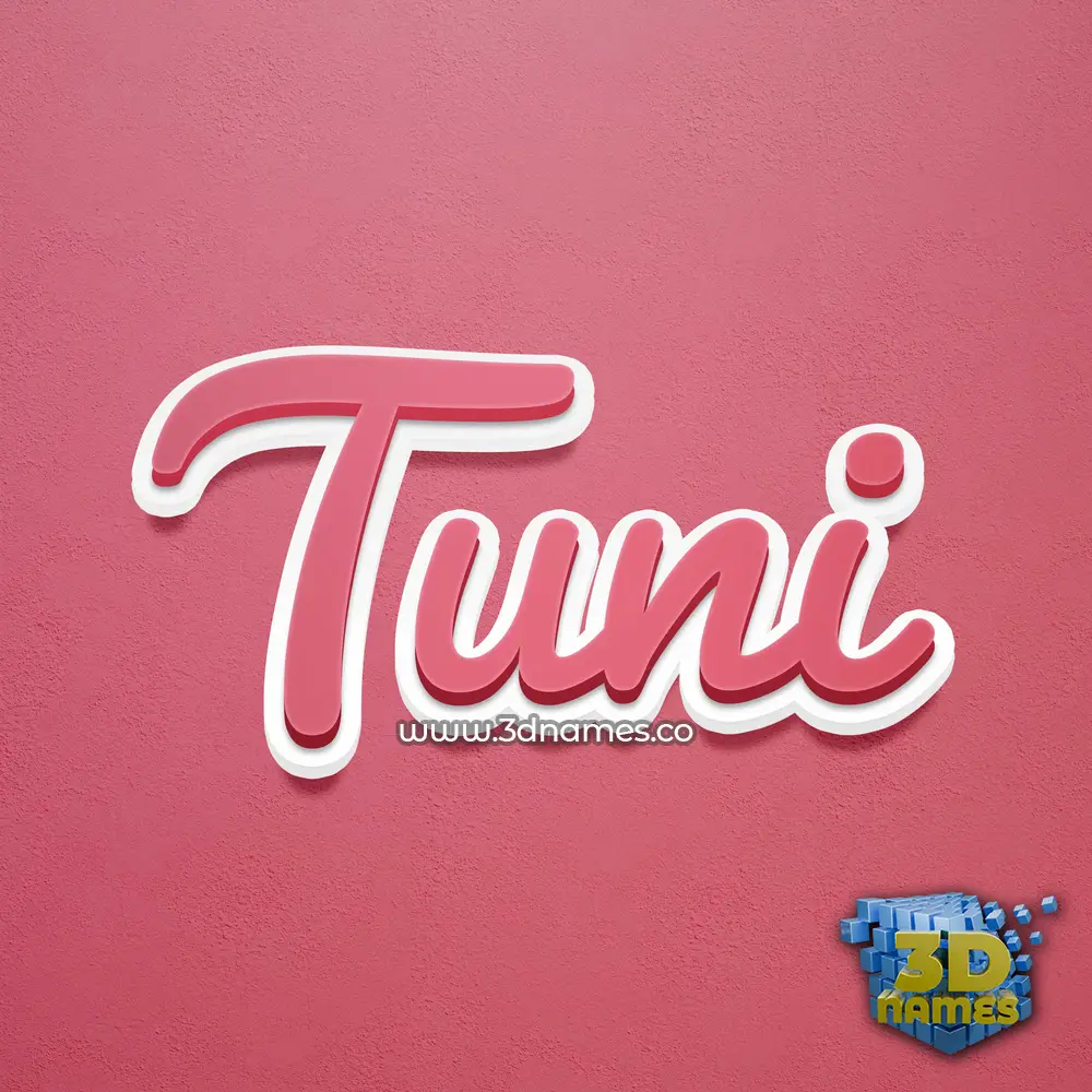 tuni in Red Scribble style - 3D name wallpaper tuni in Red Scribble style - 3D name wallpaper