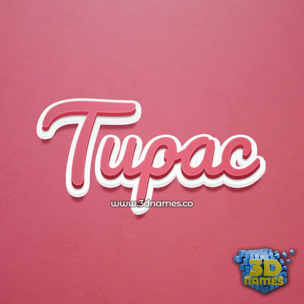 tupac in Red Scribble style - 3D name wallpaper tupac in Red Scribble style - 3D name wallpaper
