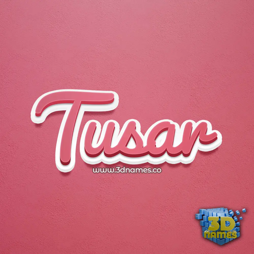 tusar in Red Scribble style - 3D name wallpaper tusar in Red Scribble style - 3D name wallpaper