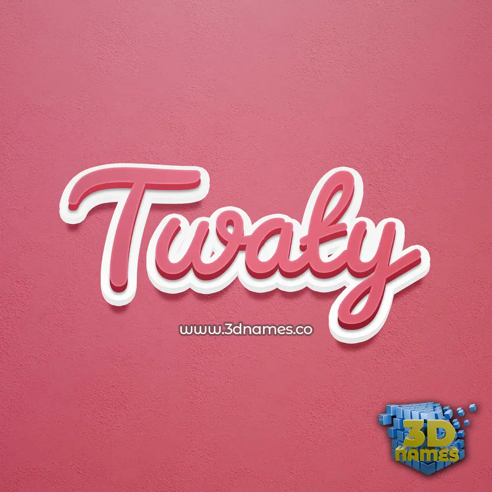 twaty in Red Scribble style - 3D name wallpaper twaty in Red Scribble style - 3D name wallpaper