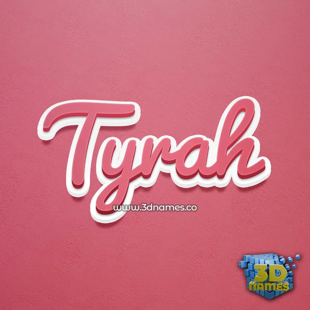 tyrah in Red Scribble style - 3D name wallpaper tyrah in Red Scribble style - 3D name wallpaper