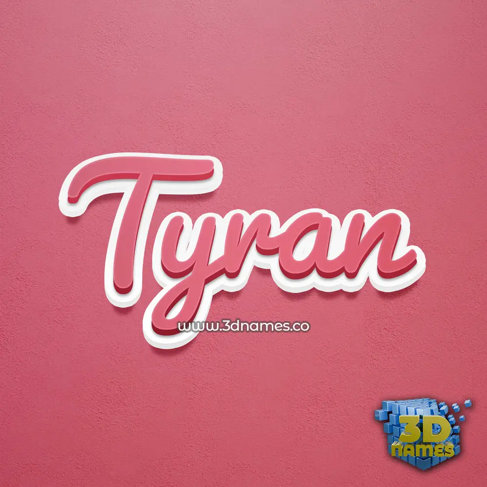 tyran in Red Scribble style - 3D name wallpaper tyran in Red Scribble style - 3D name wallpaper