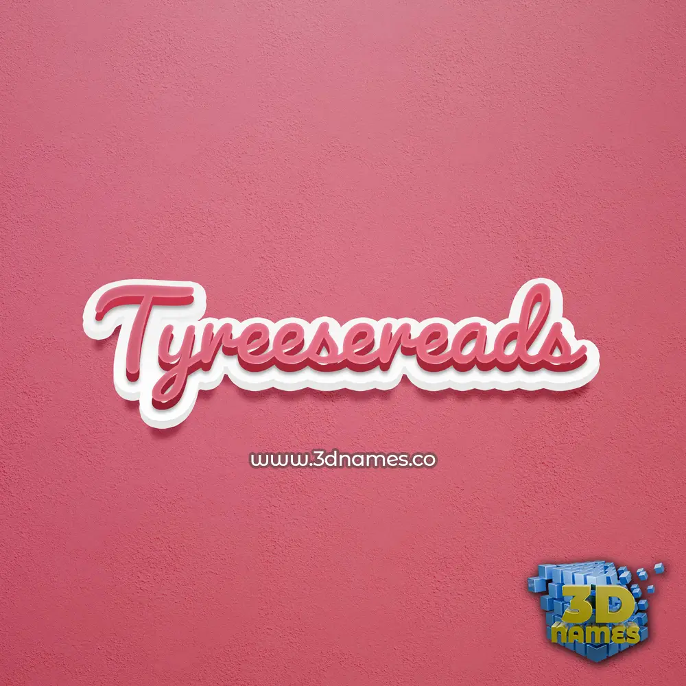 tyreesereads in Red Scribble style - 3D name wallpaper tyreesereads in Red Scribble style - 3D name wallpaper