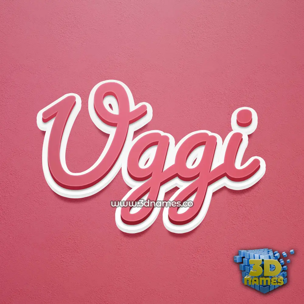 uggi in Red Scribble style - 3D name wallpaper uggi in Red Scribble style - 3D name wallpaper