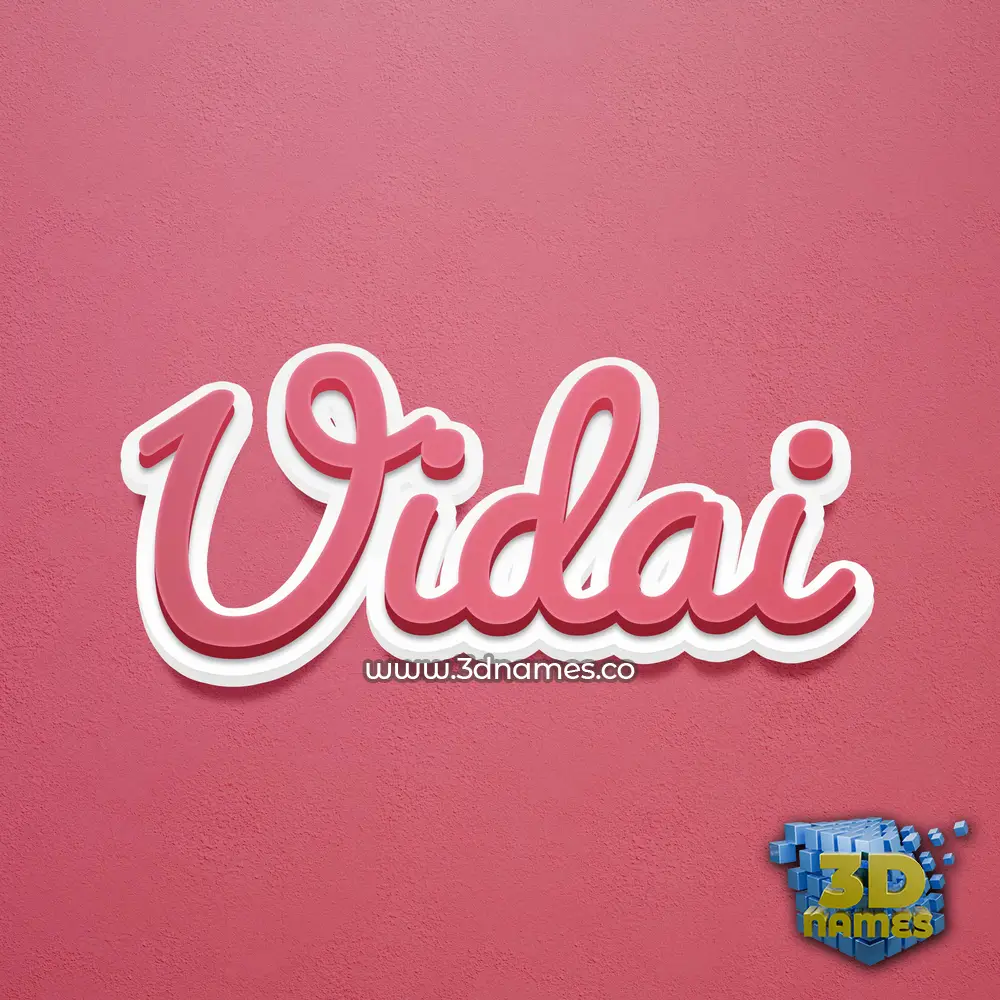 uidai in Red Scribble style - 3D name wallpaper