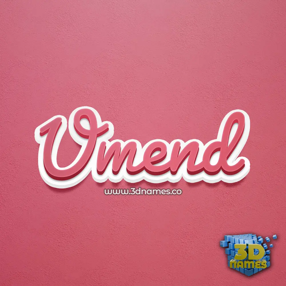 umend in Red Scribble style - 3D name wallpaper umend in Red Scribble style - 3D name wallpaper