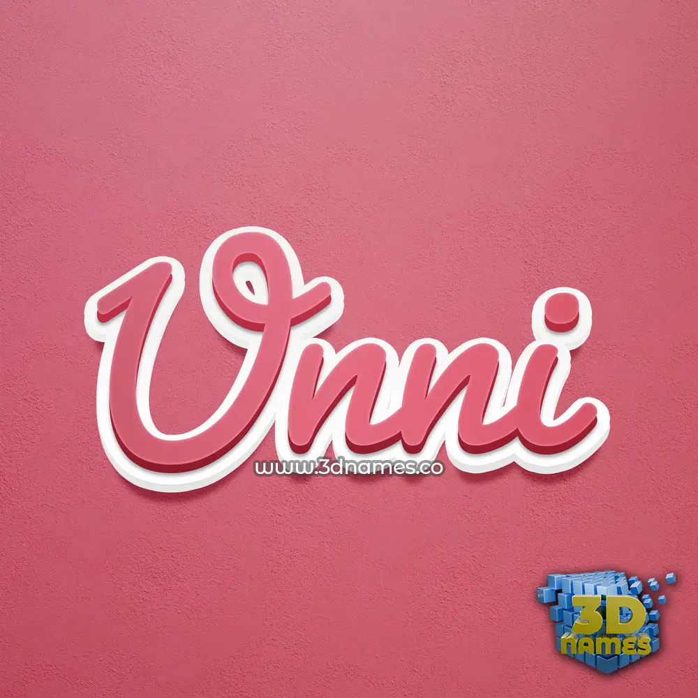 unni in Red Scribble style - 3D name wallpaper unni in Red Scribble style - 3D name wallpaper