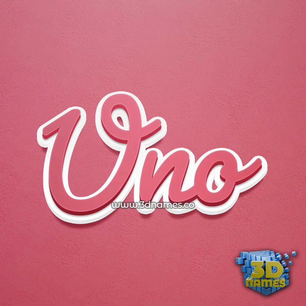 uno in Red Scribble style - 3D name wallpaper uno in Red Scribble style - 3D name wallpaper
