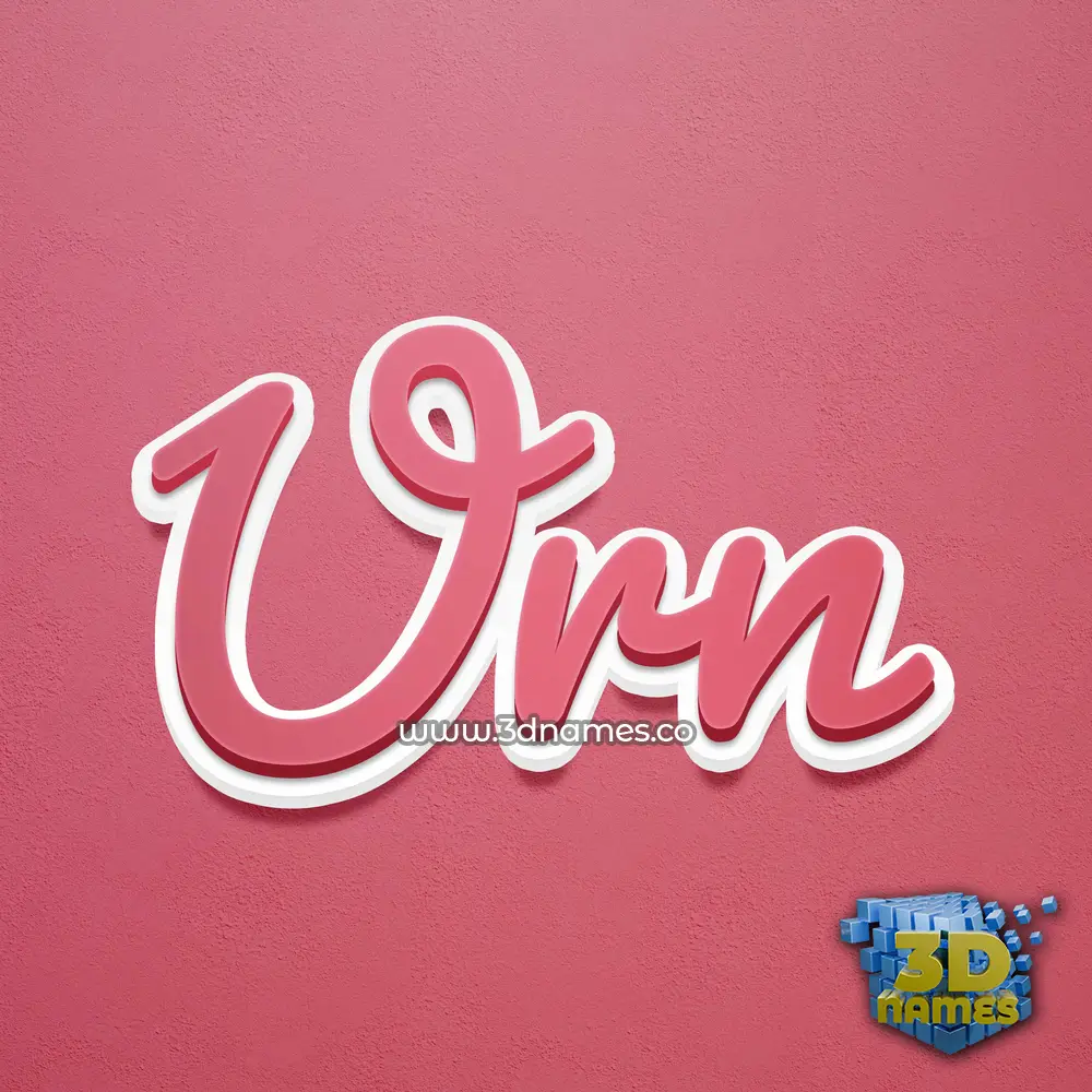 urn in Red Scribble style - 3D name wallpaper urn in Red Scribble style - 3D name wallpaper