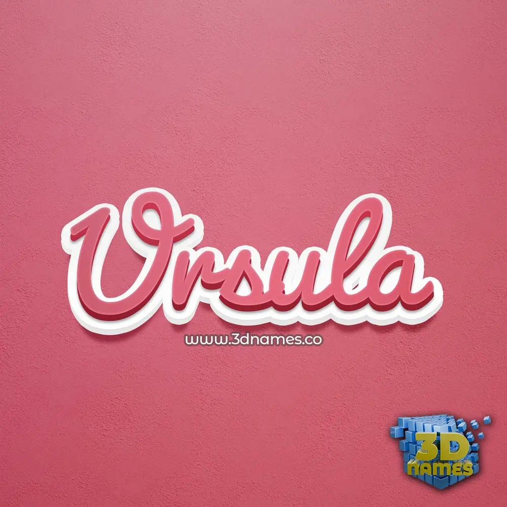 ursula in Red Scribble style - 3D name wallpaper ursula in Red Scribble style - 3D name wallpaper
