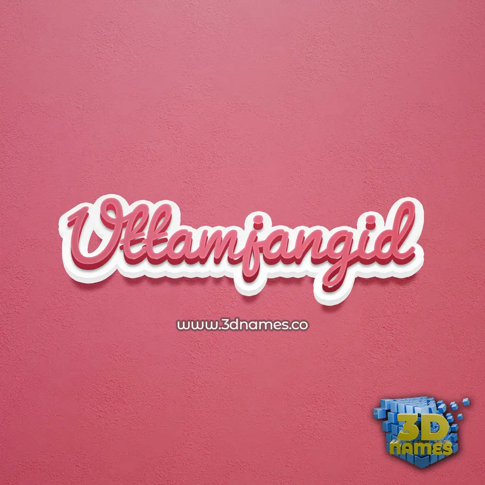 uttamjangid in Red Scribble style - 3D name wallpaper