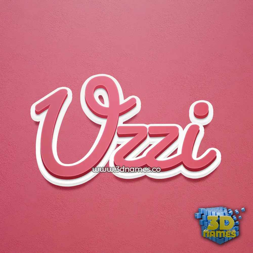 uzzi in Red Scribble style - 3D name wallpaper uzzi in Red Scribble style - 3D name wallpaper