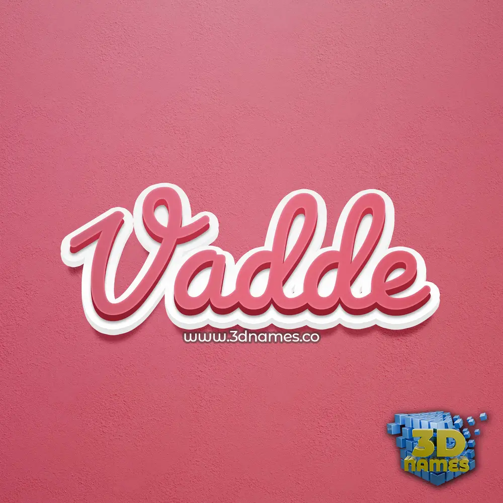 vadde in Red Scribble style - 3D name wallpaper vadde in Red Scribble style - 3D name wallpaper