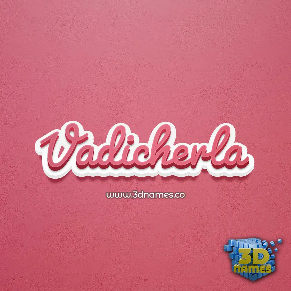 vadicherla in Red Scribble style - 3D name wallpaper vadicherla in Red Scribble style - 3D name wallpaper