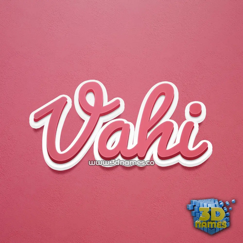 vahi in Red Scribble style - 3D name wallpaper vahi in Red Scribble style - 3D name wallpaper