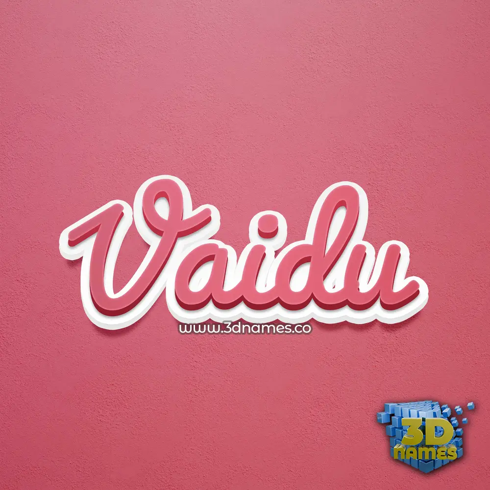 vaidu in Red Scribble style - 3D name wallpaper vaidu in Red Scribble style - 3D name wallpaper
