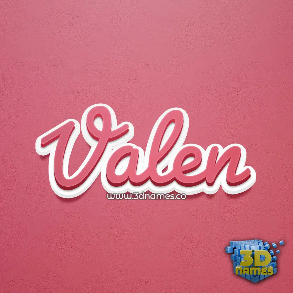valen in Red Scribble style - 3D name wallpaper valen in Red Scribble style - 3D name wallpaper