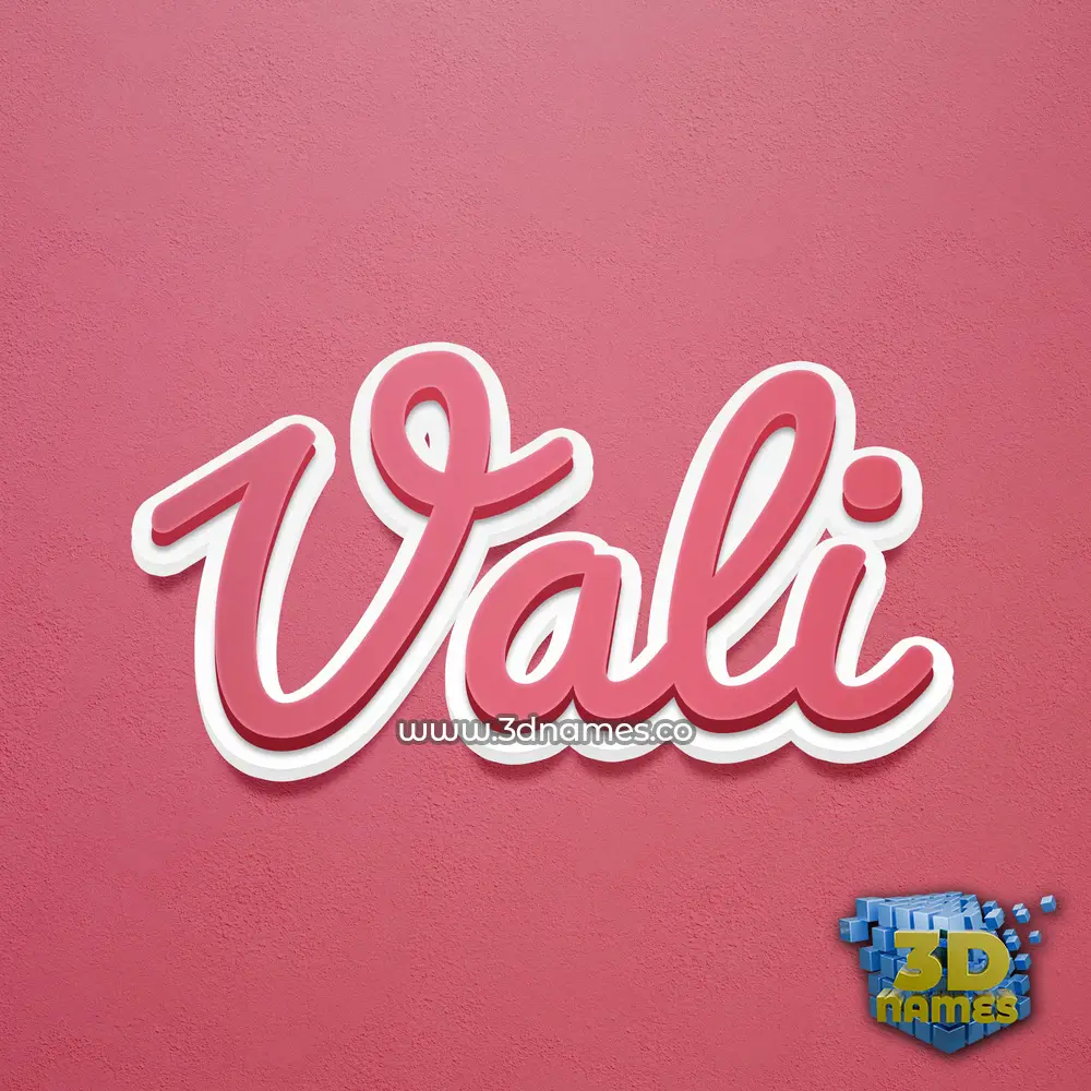 vali in Red Scribble style - 3D name wallpaper vali in Red Scribble style - 3D name wallpaper