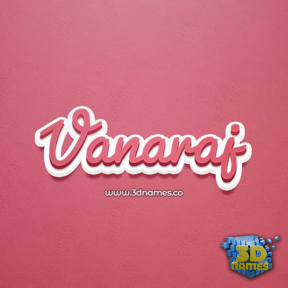 vanaraj in Red Scribble style - 3D name wallpaper vanaraj in Red Scribble style - 3D name wallpaper