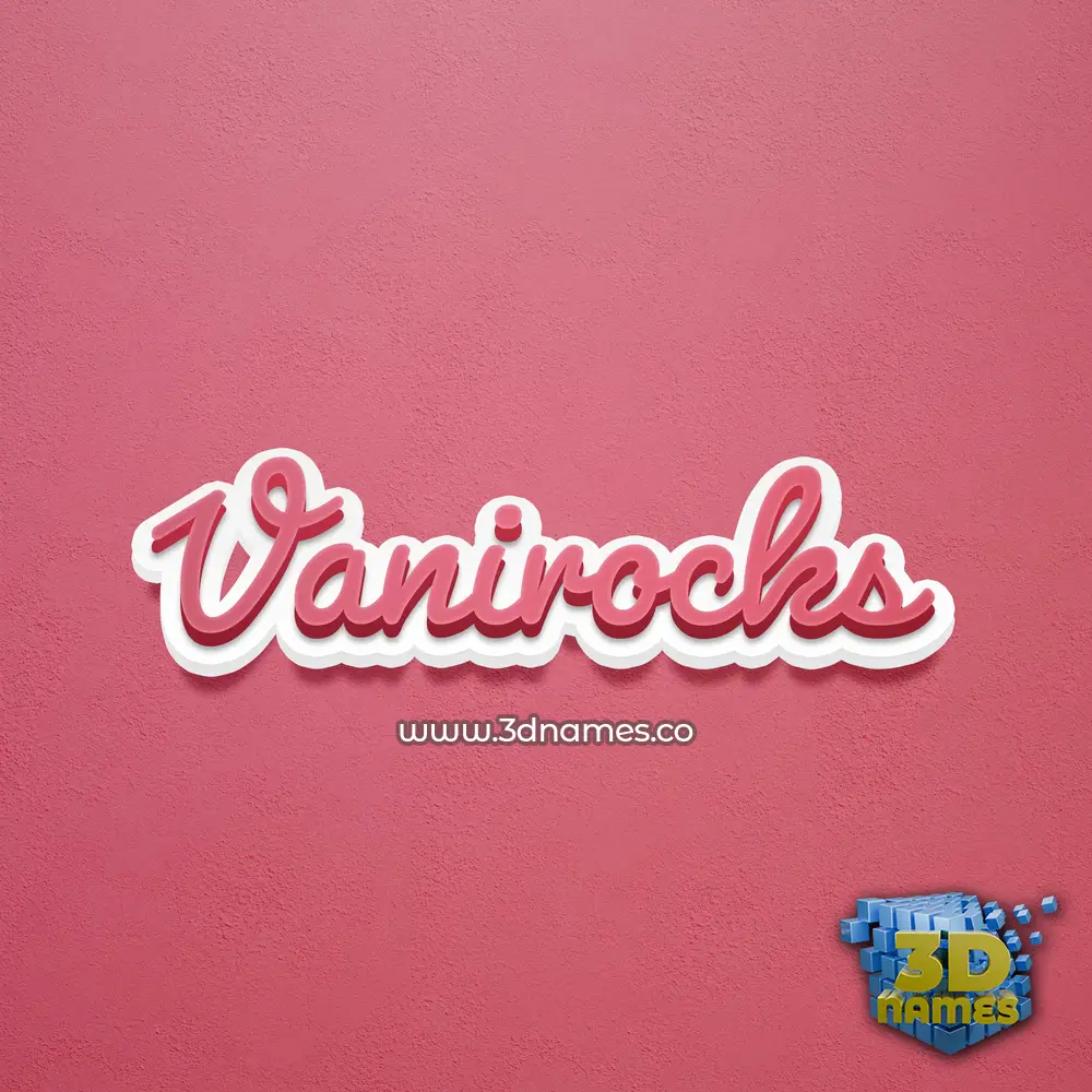 vanirocks in Red Scribble style - 3D name wallpaper vanirocks in Red Scribble style - 3D name wallpaper