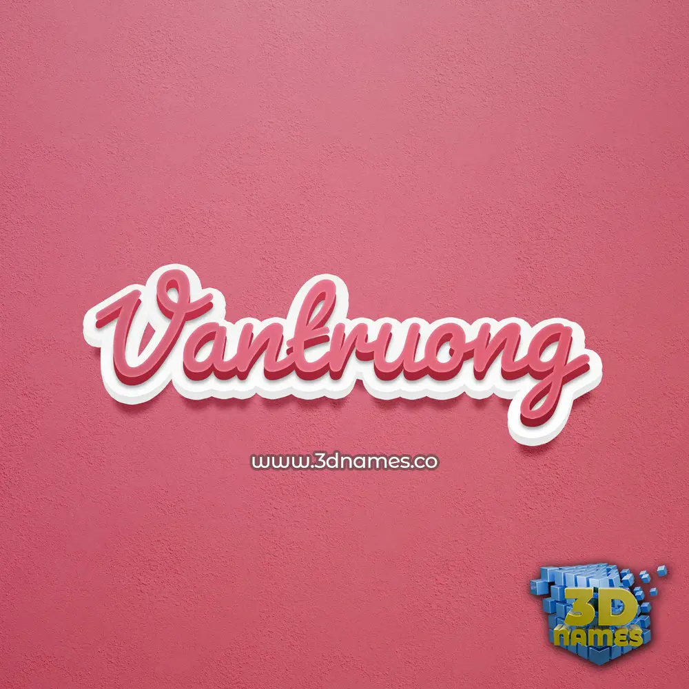 vantruong in Red Scribble style - 3D name wallpaper vantruong in Red Scribble style - 3D name wallpaper