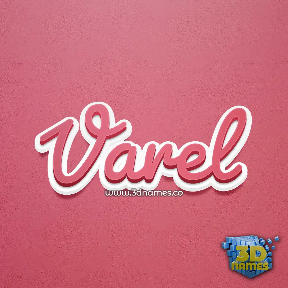 varel in Red Scribble style - 3D name wallpaper varel in Red Scribble style - 3D name wallpaper