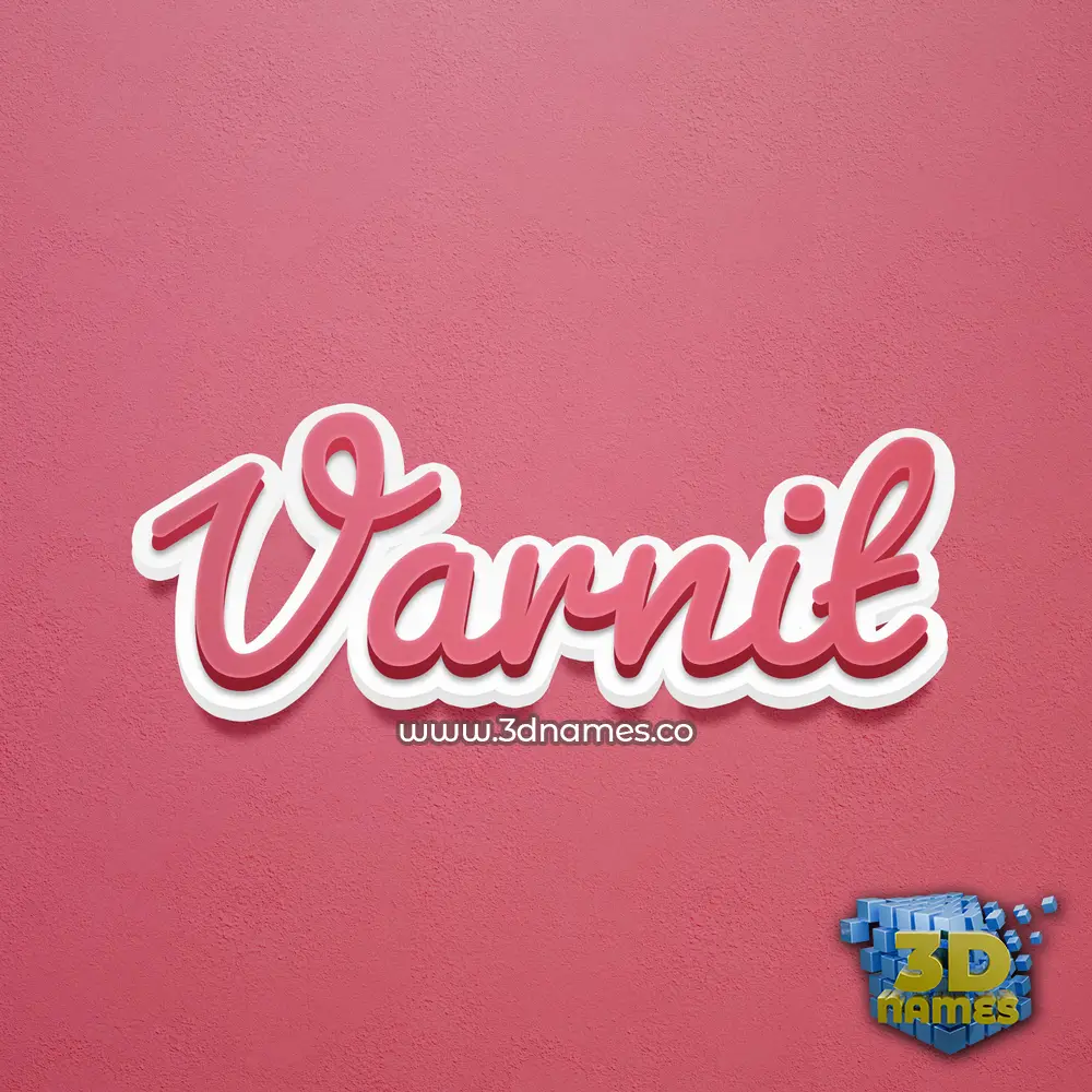 varnit in Red Scribble style - 3D name wallpaper varnit in Red Scribble style - 3D name wallpaper
