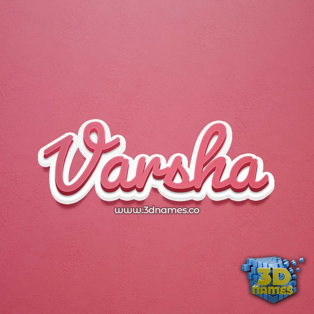varsha in Red Scribble style - 3D name wallpaper varsha in Red Scribble style - 3D name wallpaper