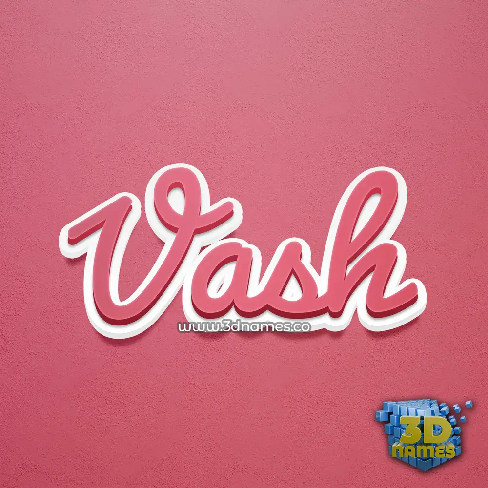 vash in Red Scribble style - 3D name wallpaper vash in Red Scribble style - 3D name wallpaper