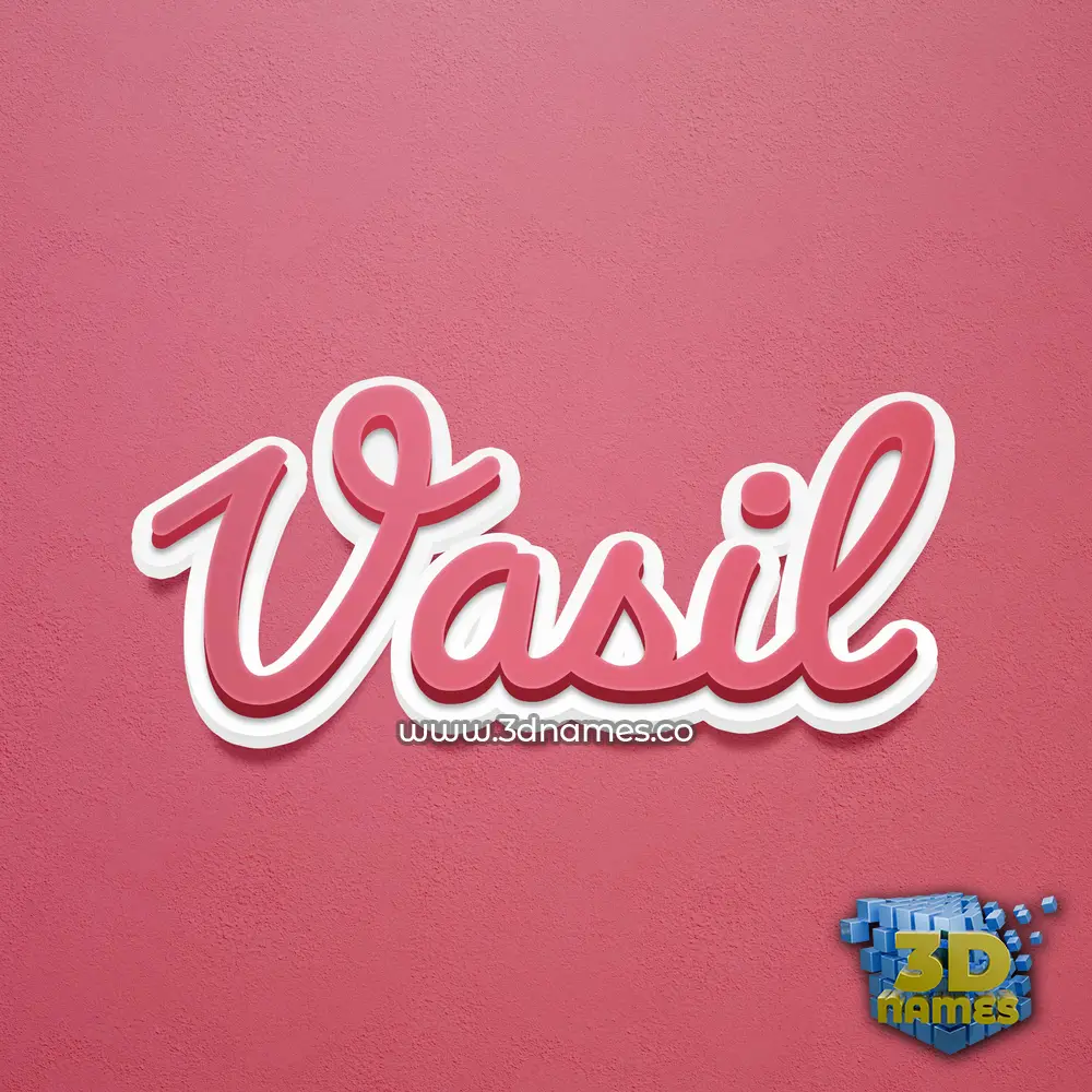 vasil in Red Scribble style - 3D name wallpaper vasil in Red Scribble style - 3D name wallpaper