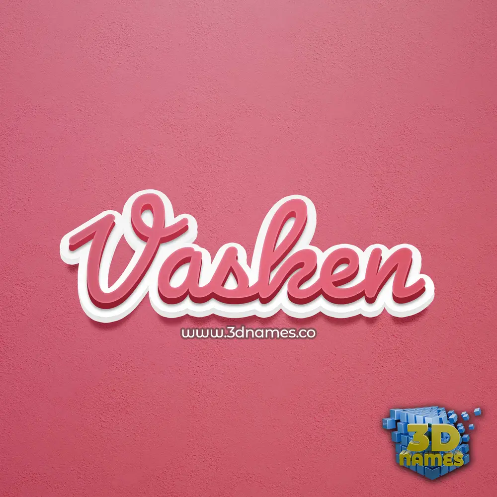 vasken in Red Scribble style - 3D name wallpaper vasken in Red Scribble style - 3D name wallpaper
