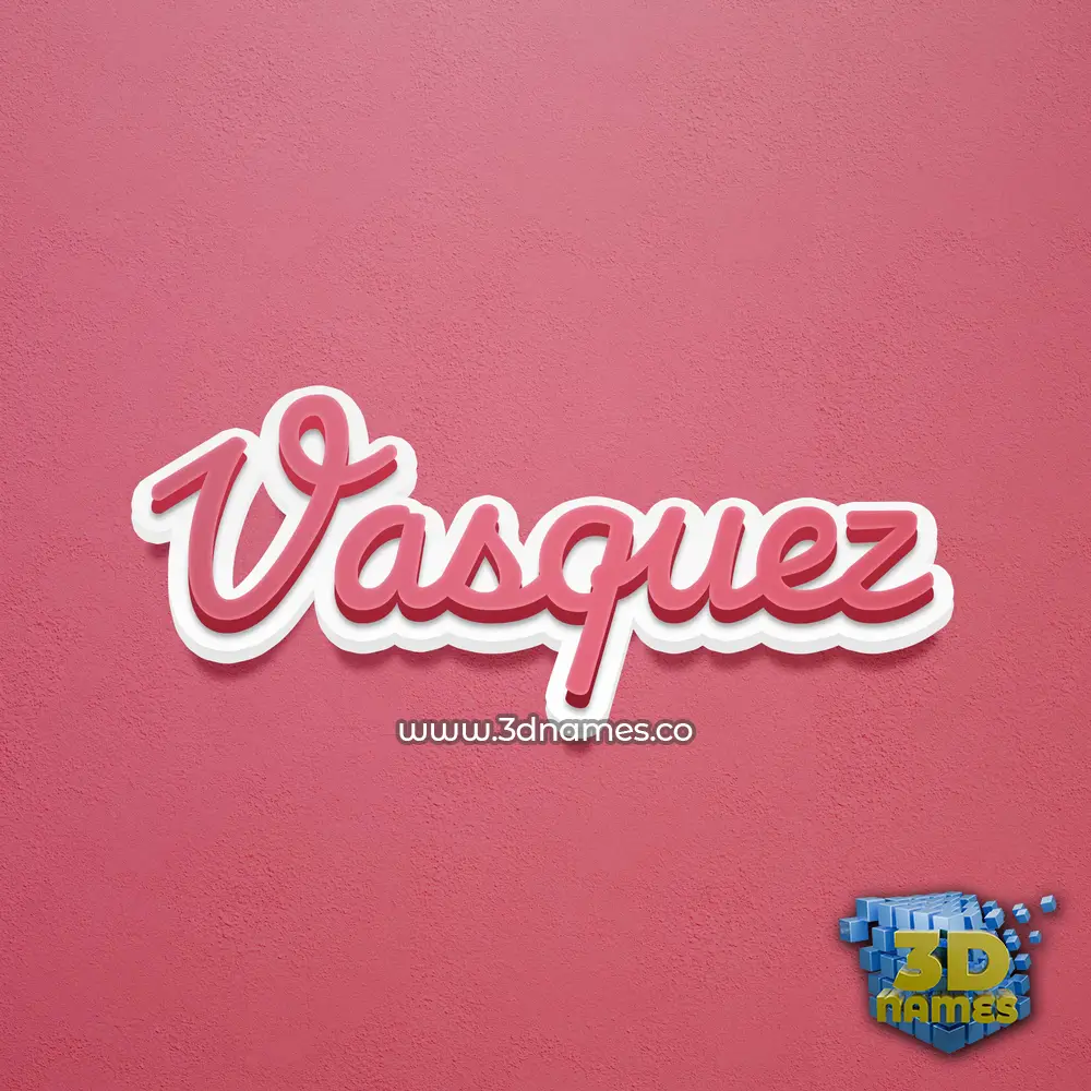 vasquez in Red Scribble style - 3D name wallpaper vasquez in Red Scribble style - 3D name wallpaper