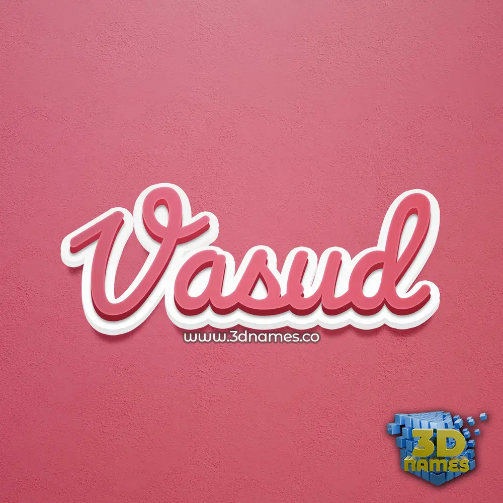 vasud in Red Scribble style - 3D name wallpaper vasud in Red Scribble style - 3D name wallpaper