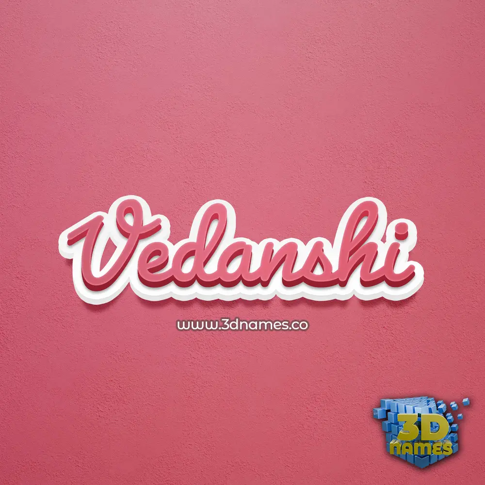 vedanshi in Red Scribble style - 3D name wallpaper vedanshi in Red Scribble style - 3D name wallpaper