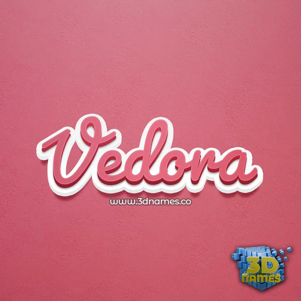 vedora in Red Scribble style - 3D name wallpaper vedora in Red Scribble style - 3D name wallpaper