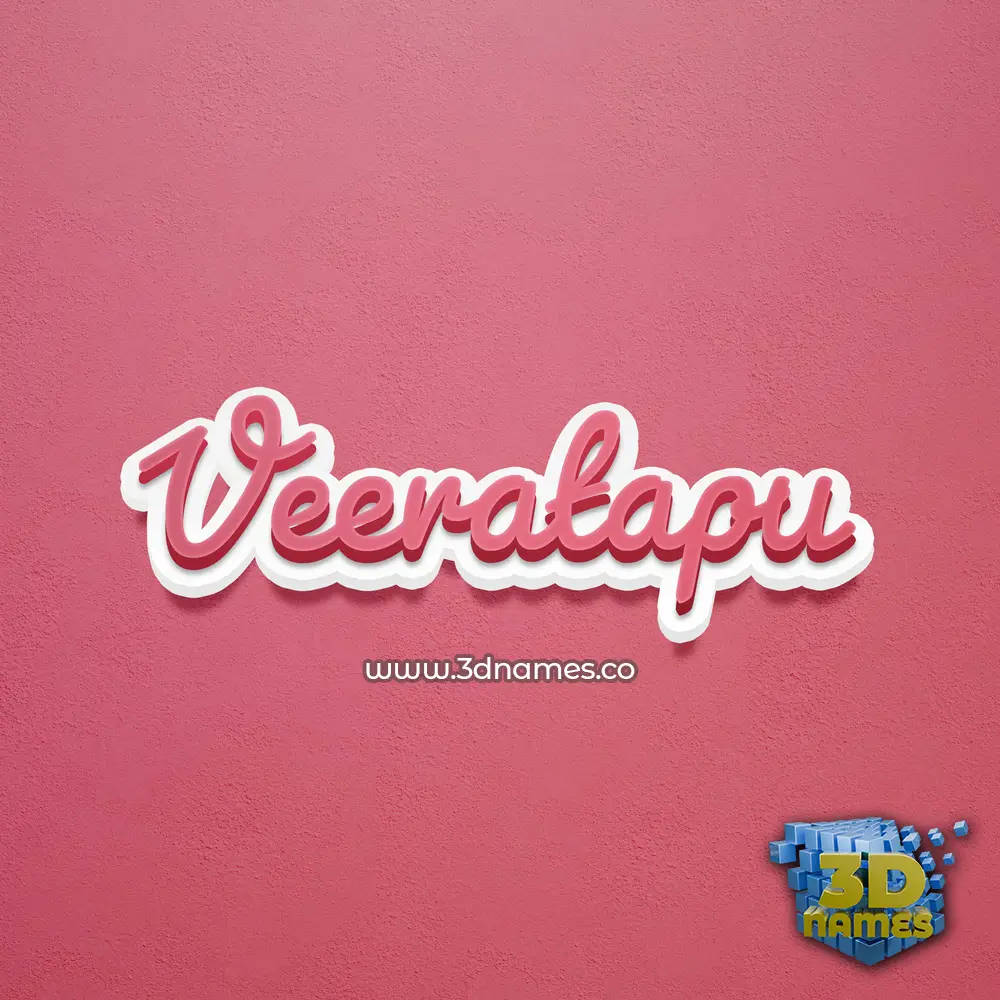 veeratapu in Red Scribble style - 3D name wallpaper veeratapu in Red Scribble style - 3D name wallpaper