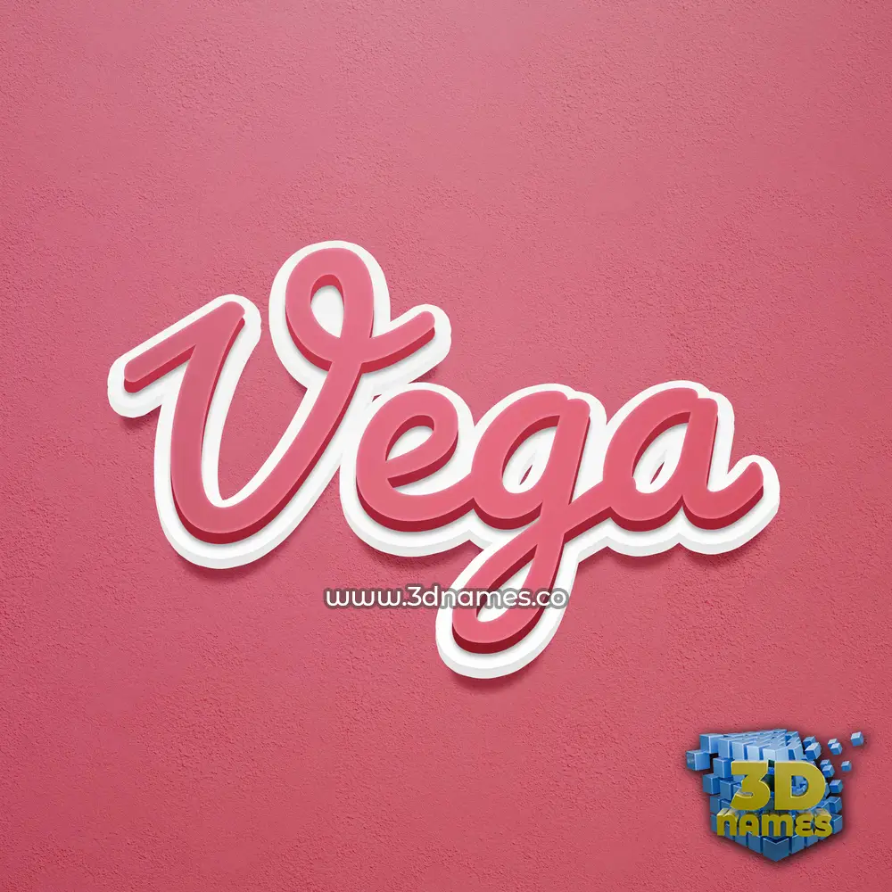 vega in Red Scribble style - 3D name wallpaper vega in Red Scribble style - 3D name wallpaper
