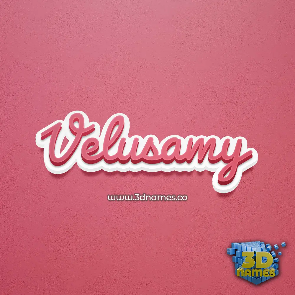 velusamy in Red Scribble style - 3D name wallpaper velusamy in Red Scribble style - 3D name wallpaper