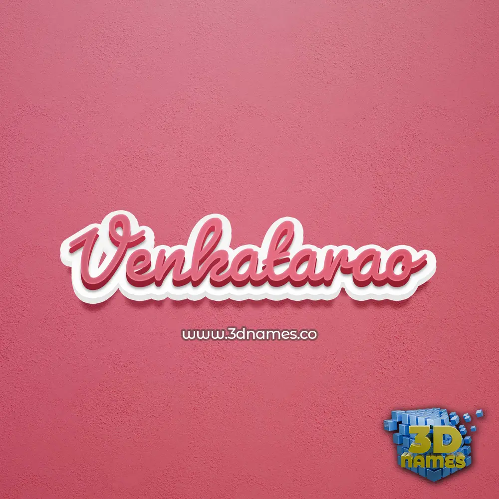 venkatarao in Red Scribble style - 3D name wallpaper venkatarao in Red Scribble style - 3D name wallpaper
