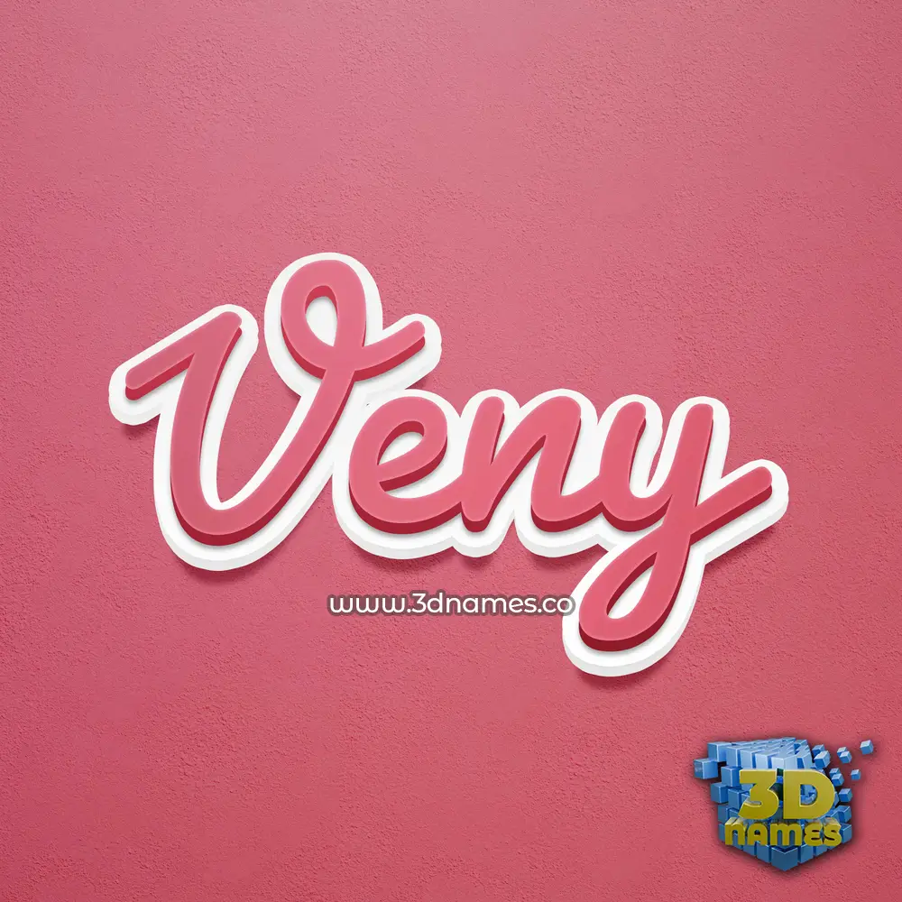 veny in Red Scribble style - 3D name wallpaper veny in Red Scribble style - 3D name wallpaper