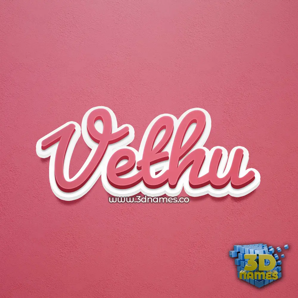 vethu in Red Scribble style - 3D name wallpaper vethu in Red Scribble style - 3D name wallpaper