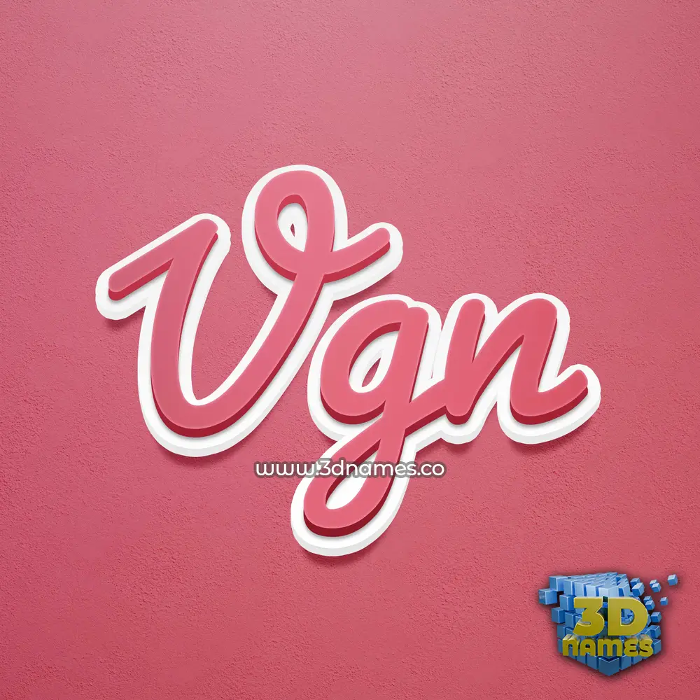 vgn in Red Scribble style - 3D name wallpaper vgn in Red Scribble style - 3D name wallpaper