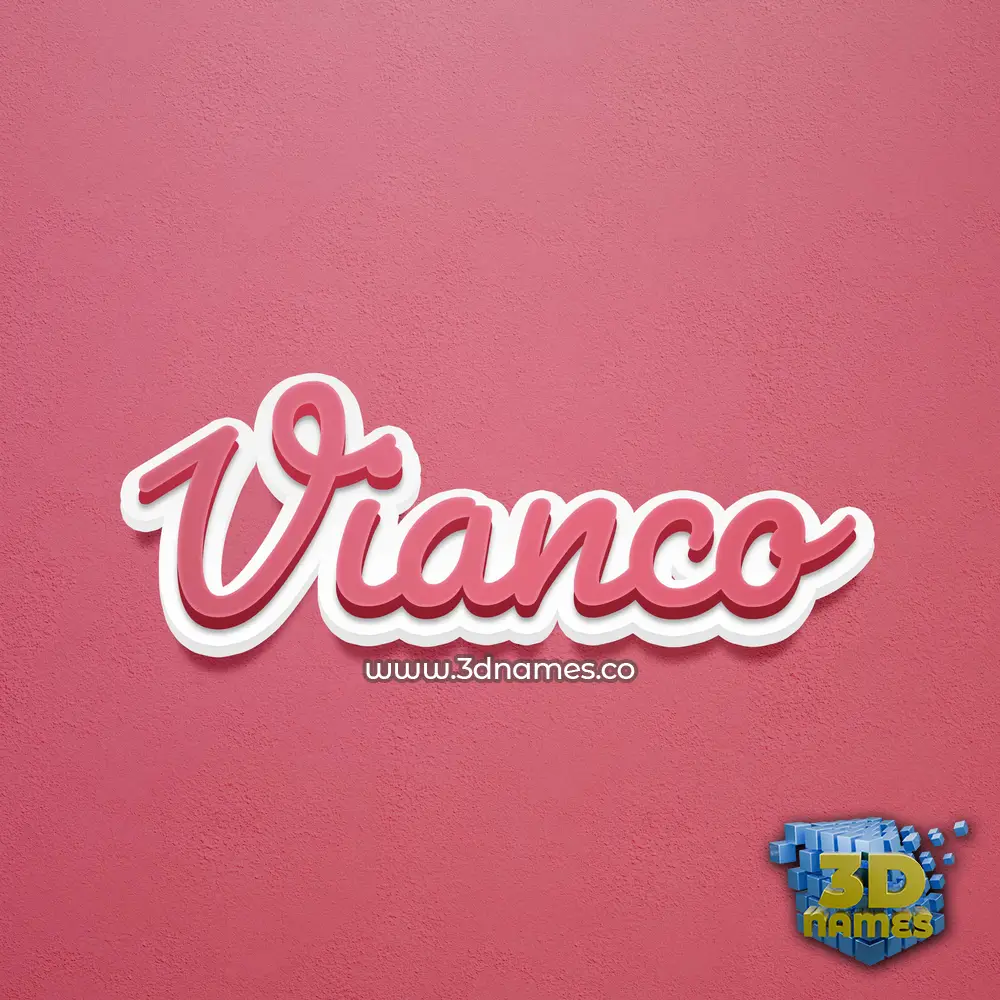 vianco in Red Scribble style - 3D name wallpaper vianco in Red Scribble style - 3D name wallpaper