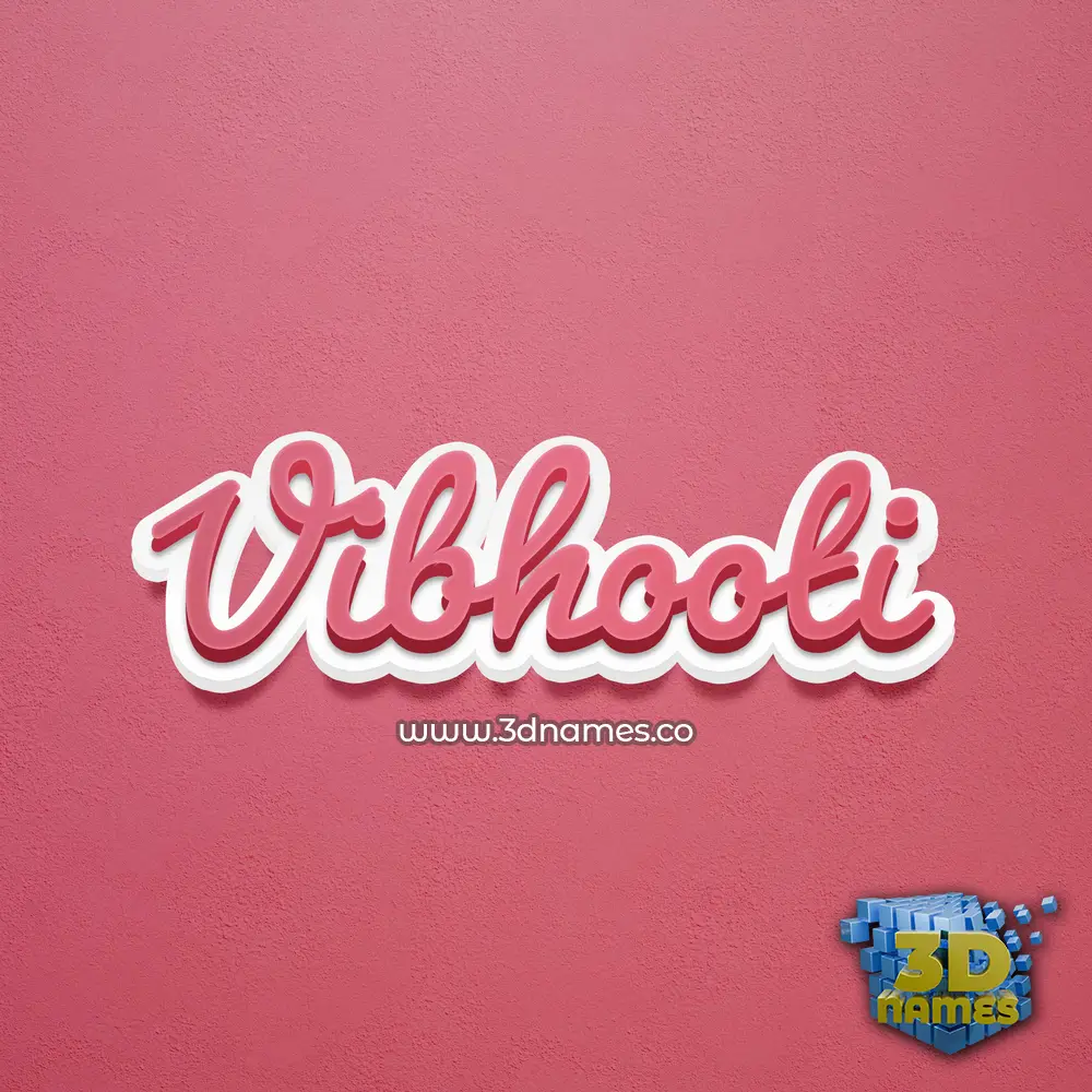 vibhooti in Red Scribble style - 3D name wallpaper vibhooti in Red Scribble style - 3D name wallpaper