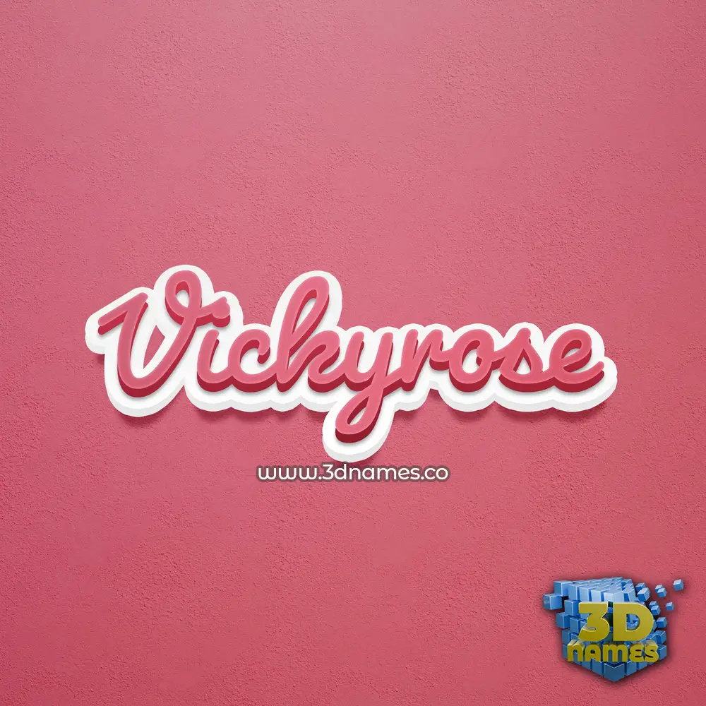 vickyrose in Red Scribble style - 3D name wallpaper vickyrose in Red Scribble style - 3D name wallpaper