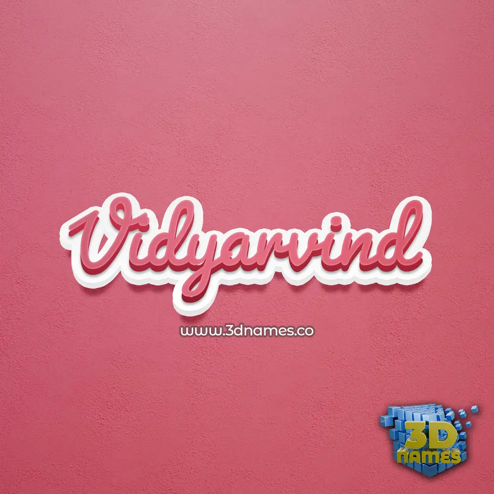 vidyarvind in Red Scribble style - 3D name wallpaper vidyarvind in Red Scribble style - 3D name wallpaper