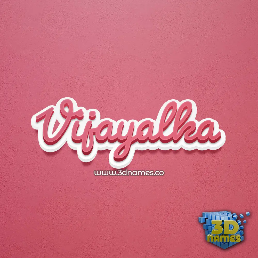 vijayalka in Red Scribble style - 3D name wallpaper vijayalka in Red Scribble style - 3D name wallpaper